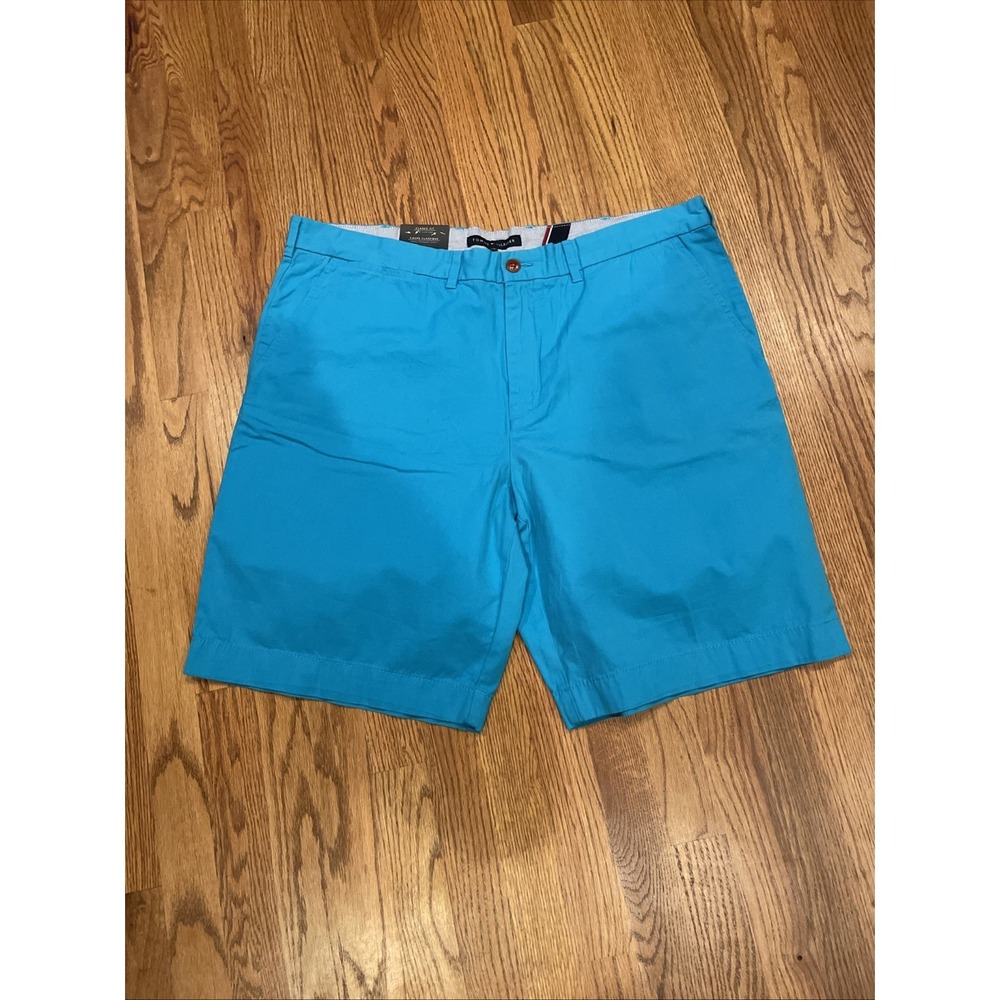 New With Tags Tommy Hilfiger Classic Fit Short Turquoise Size 40 10" Inseam